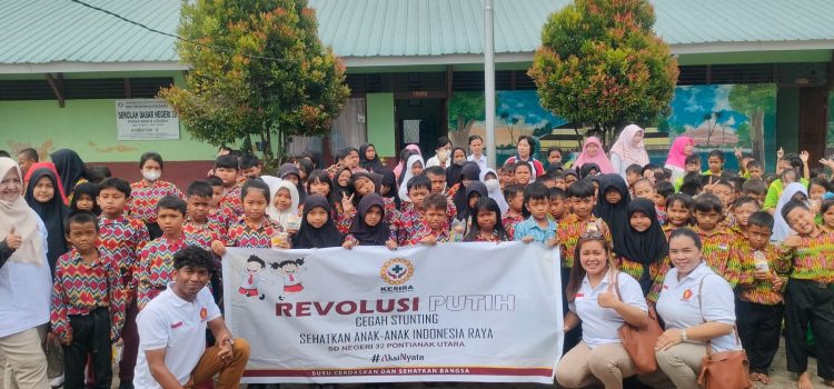 Bantu Wujudkan Generasi Emas Indonesia, Kesira Kalbar Adakan Revolusi Putih di Sekolah-Sekolah