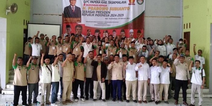 Papera  Tasikmalaya Dideklarasikan, Ratusan Pedagang Pasar Dukung Prabowo Subianto Jadi Presiden