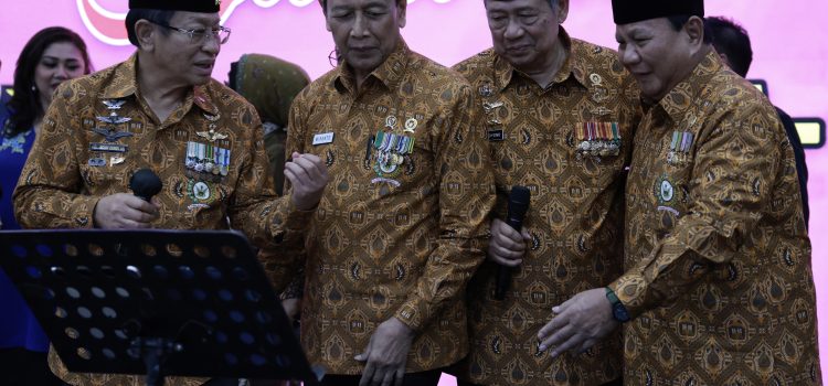 Prabowo Hadiri HUT ke 64 PEPABRI, Beri Salam Hormat ke Para Senior dari SBY, Agum Gumelar hingga Wiranto