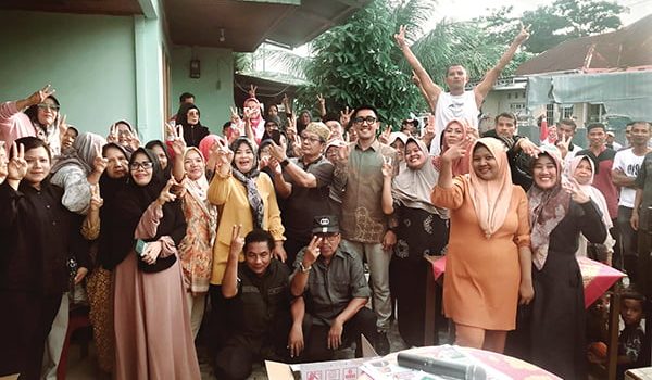 Caleg Gerindra DPRD Padang Kampanye di Parak Karakah