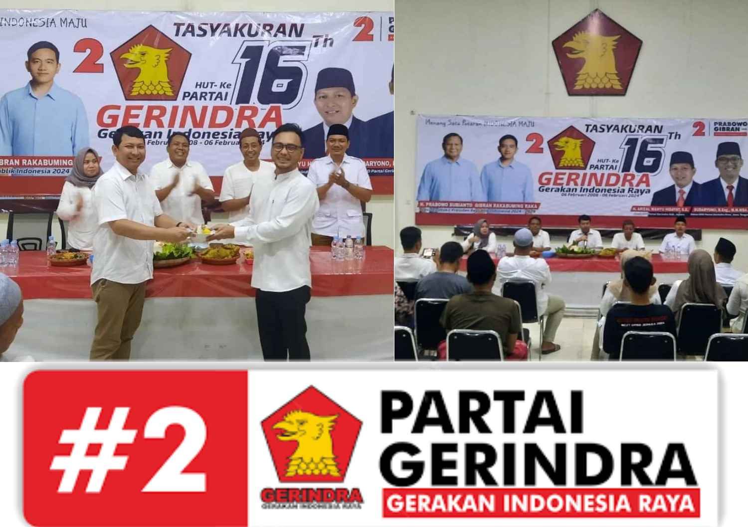 Anggota DPRD Jepara Fraksi Gerindra Gelar Syukuran Perayaan HUT ke-16 Partai Gerindra