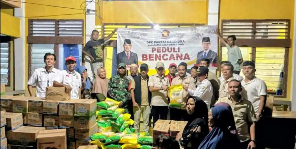 Dokumentasi Gerindra Abdaya Salurkan Batuan Untuk Korban Banjir Aceh
