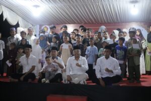 Buka bersama % santunan anak yatim yang Jadi Anak Angkat Partai Gerindra Abdya