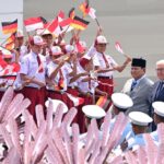 Antusiasme Pelajar Warnai Penyambutan Presiden Jerman di Istana Merdeka