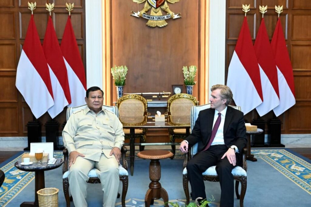 Presiden Prabowo Terima Wakil Menteri Perang Amerika Serikat, Bahas Masa Depan Kemitraan Strategis Indonesia-AS