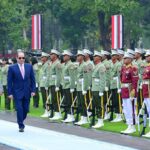Presiden Prabowo Sambut Presiden Mesir El-Sisi dengan Upacara Kenegaraan di Istana Merdeka