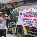 Tiga Bulan Dilanda Kekeringan, DPC Gerindra Tegal Salurkan 6 Tangki Air Bersih untuk Warga Jatimulya
